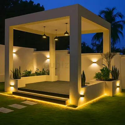 Outdoor Garden Lighting Services | Villa  Landscape Lights Dubai