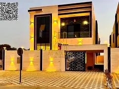 Own your dream villa Modern design , registration fees included , close to the mosque , and negotiab