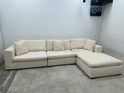 Almost brand new marina home lshape sofa