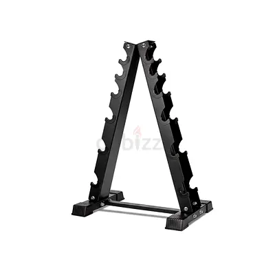 Dumbbell Rack – 6 Pair Vertical Weight Stand (Black)