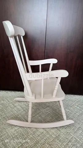 Pink Wooden Rocking Chair for kids - Classic Nursery