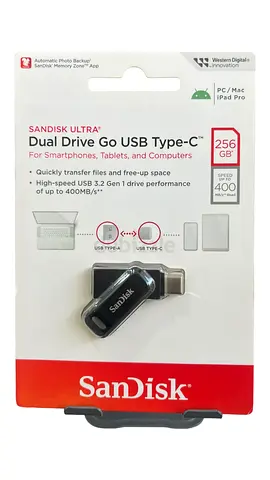 SanDisk Ultra Dual Drive Go USB Type-C 256GB (New in Pack)