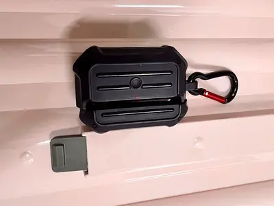 Rugged Silicone Case for AirPods Pro with Carabiner