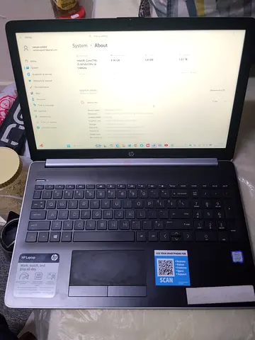 Hp laptop core i5 8th gen