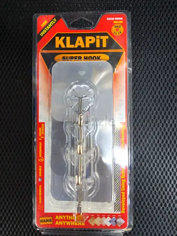 Klapit Super Hook - Multi 4-Hook Wall Hanger (New, Packaged)