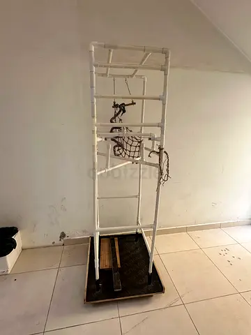 Large Bird Stand with Ladder and Play Net