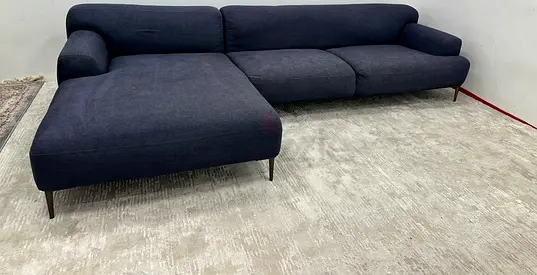 Like new condition the loom collection lshape sofa