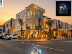 Luxury villa for sale in Al Yasmin area - all fees included: electricity, water, air conditioning, r