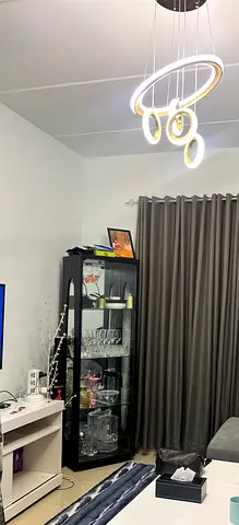 Glass cabinet with light available