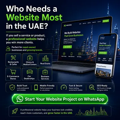 Professional Business Website + .COM Domain  Secure Hosting — From AED 1,099/Year