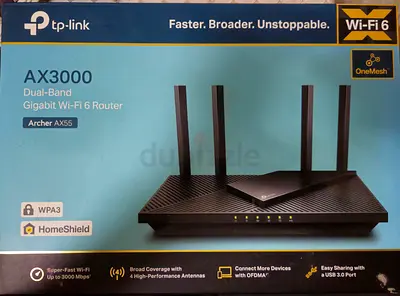 TP-Link Archer AX55 (AX3000) Dual Band Wi‑Fi 6 Router - Excellent Condition