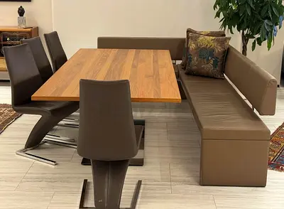 KOINOR luxury dining set (table, bench, 4 chairs)