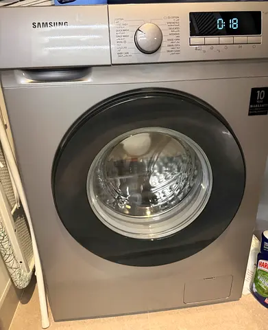 Samsung Front Load Washing Machine - 7kg, Silver, Excellent Condition