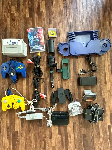 Lot of Nintendo accessories + controllers and games