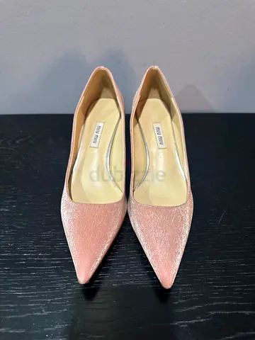 Miu Miu pink pointed-toe heels, 37