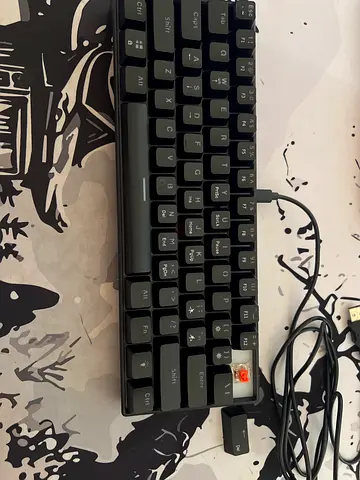 wired AJAZZ NK61 Red switch Very light use with RGB
