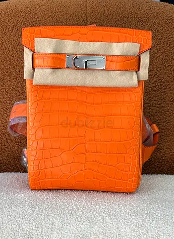 Hermes orange crocodile hac a dos phw