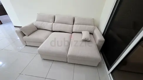 IKEA Esklstuna L Shape Sofa Bed Beige