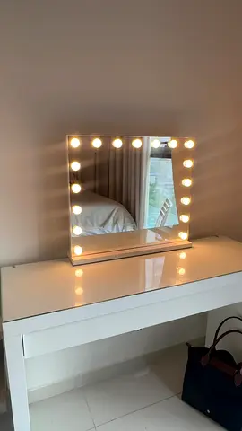 Dressing table with mirror
