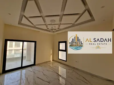 For sale: Two-story corner villa in Al Yasmin, brand new, first occupancy. Features 5 master bedrooms, a kitchen, a majlis (formal sitting room), and a maid's room. Land area: 2900 sq ft. Built-up are