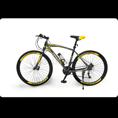 Trek-style Hybrid/MTB 26 Bike - Black Yellow, new Condition الدراجة TireEX بحجم 26 إنش مخزنة