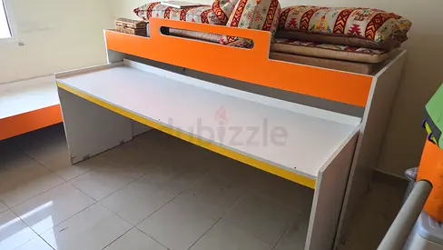 Free bed and study table