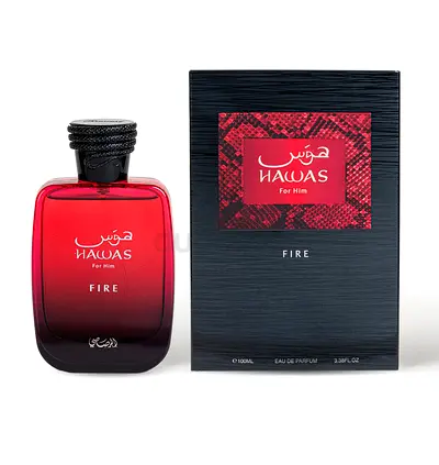 Hawas Fire Eau de Parfum for Him 100ml - Red Bottle