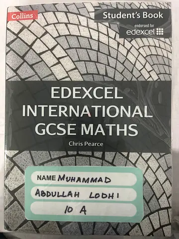 Edexcel International GCSE Maths Student Book (Chris Pearce) - used