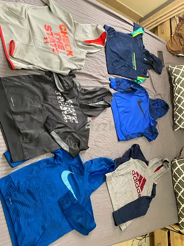 Branded boy hoodies going cheap