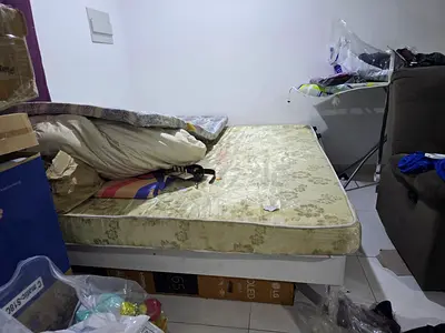 Used double bed frame with mattress - good condition