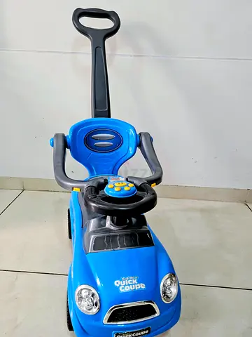 Blue Push Ride-On Car with Parental Handle - Good Condition