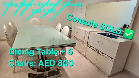 Dining Table with 6 Chairs