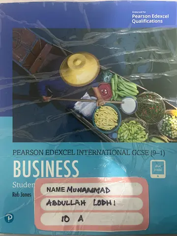 Pearson Edexcel International GCSE (9-1) Business Student Book