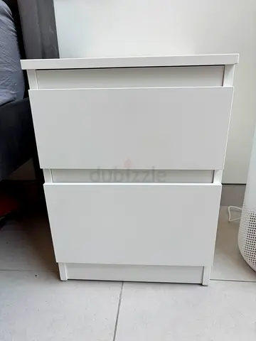IKEA MALM White Bedside Table, 40 × 55 cm
