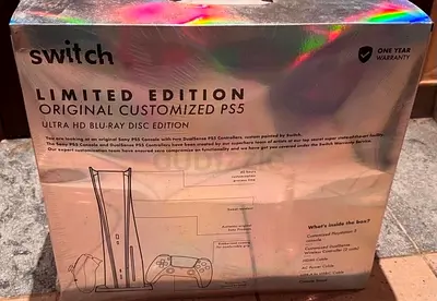 Switch PS5 Stone Finish Design Console limited