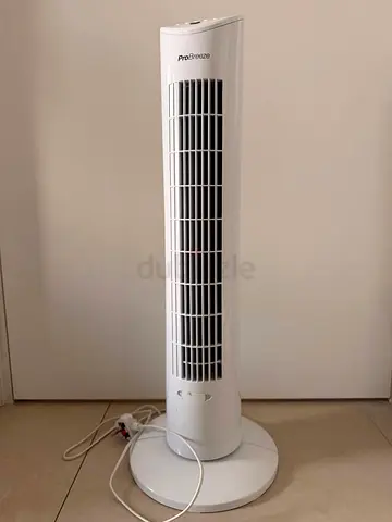 Pro Breeze Tower Fan - Slim White Oscillating Fan, Good Condition