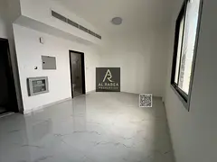 For annual rent in Ajman, Al Rumaila area. First occupancy studio apartment with spacious layout, fu