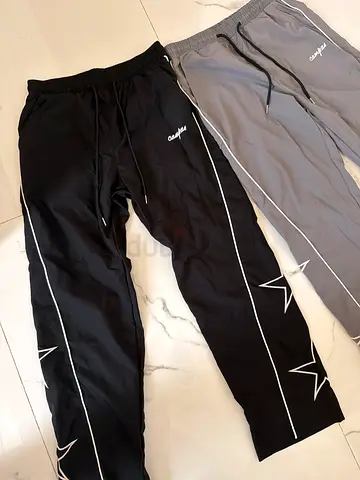 Pair of Mens Track Pants Grey and Black