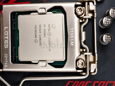 Intel Core i9-9900K CPU with MSI MPG Z390 gaming plus board together