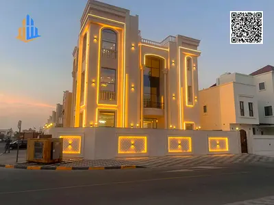 فيلا فاخرة بتصميم كلاسيكي للبيع في الزاهية عجمان | مسبح خاص | 6 غرف ماستر | زاوية شارعين | شاملة الرسوم