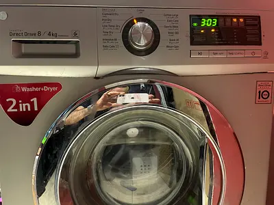 LG 2-in-1 Washer Dryer Front Load - 8kg Wash / 4kg Dry, Good Condition