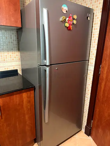 LG Double-door stainless steel refrigerator - good condition- Expat Leaving- Urgent Sale