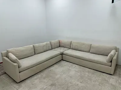 Like new condition west elm corner sofa