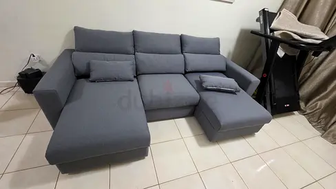 Perfect condition dark Sofa bed with storage