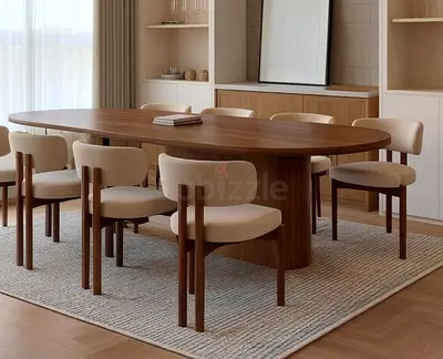 Custom made new dining table with chairs in Ras Al Khor