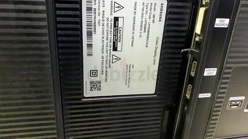Samsung LED TV (back panel) - HDMI, DVI ports visible