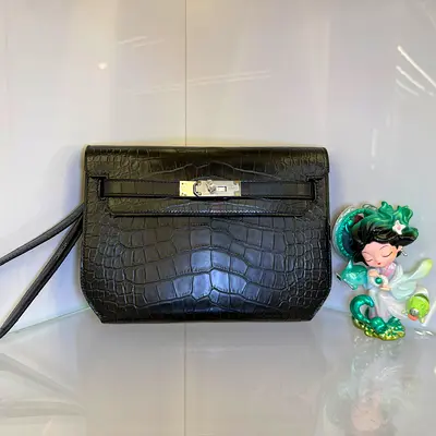 Hermes Crocodile Bag 14 k Real crocodile