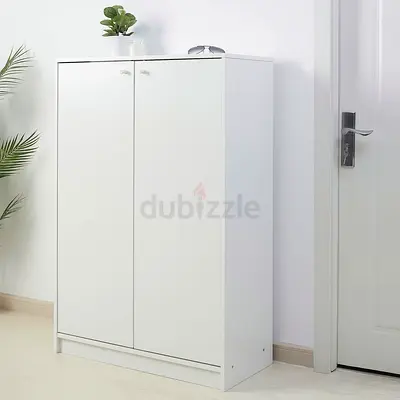 KLEPPSTAD Shoe cabinet/storage, white, 80x35x117 cm