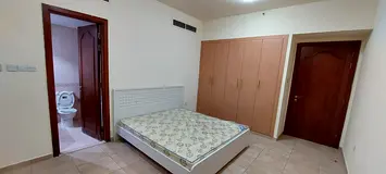 Master bedroom with attached bathroom and balcony- al nahad dubai