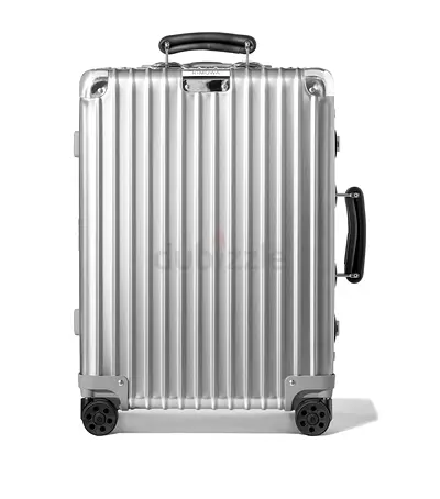 Authentic Rimowa Classic Cabin Silver carry-on.